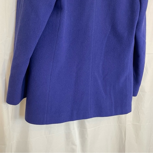 BORELLI Women’s Vintage Blue Purple Wool Heavy Blazer Coat‎ Lined Size 14 - Picture 11 of 11